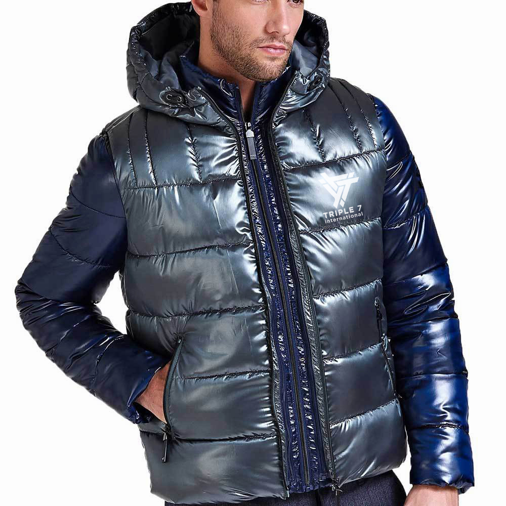Hestic Sports Wear Wholesale Custom Winter Puffer Jacket Men Women Sherpa Lining Design Hooded Mens Puffer Jackets